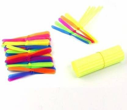 white popcorn Plastic Dragonfly Flying Toy for Kids - 20 pieces (Multicolor)-picture-7
