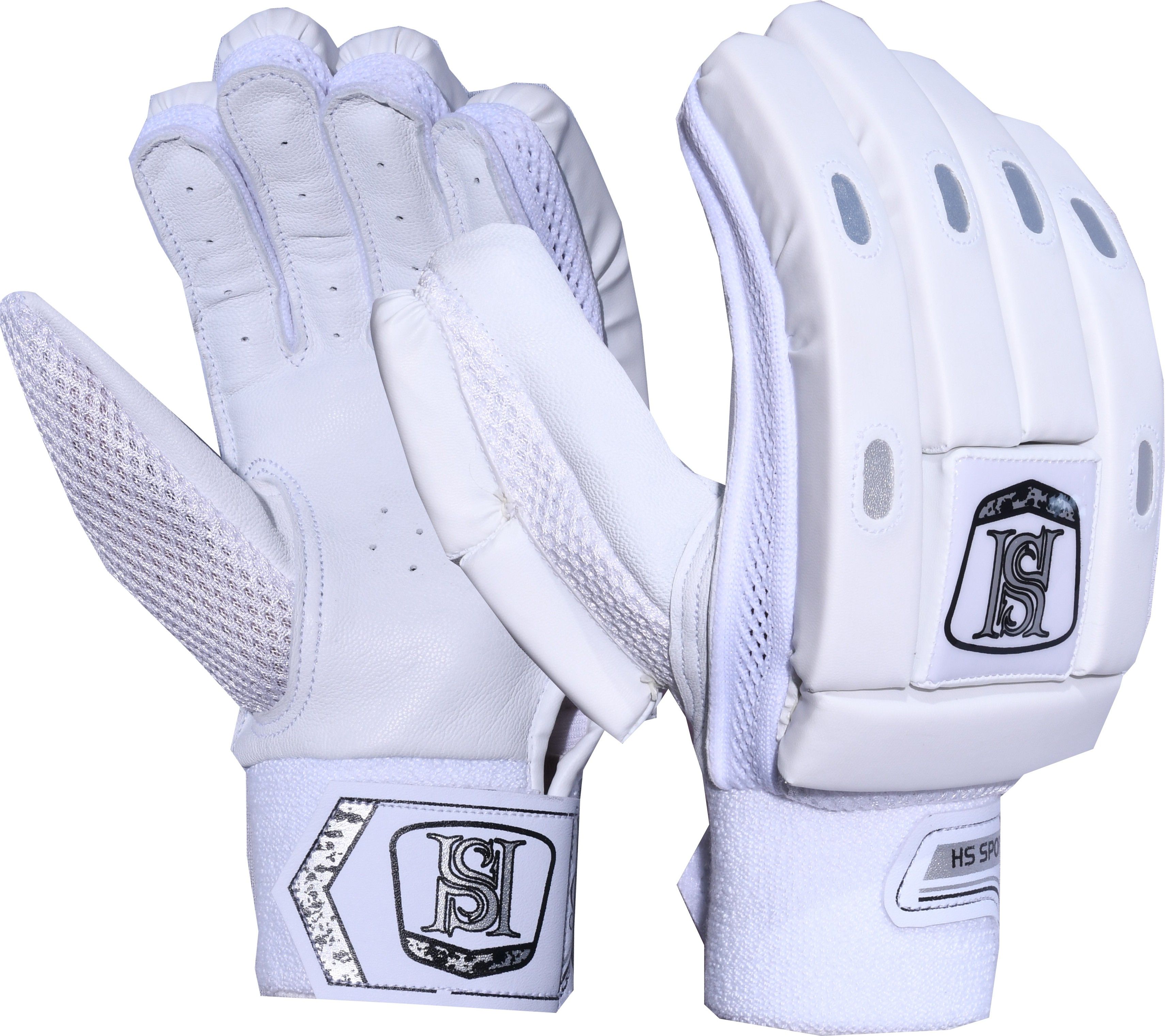h s sports Hilite White - MENS (RH) Batting Gloves-picture-24