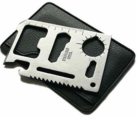 11 in 1 Multi Function Credit Card Style Survival Tool Kit Cam