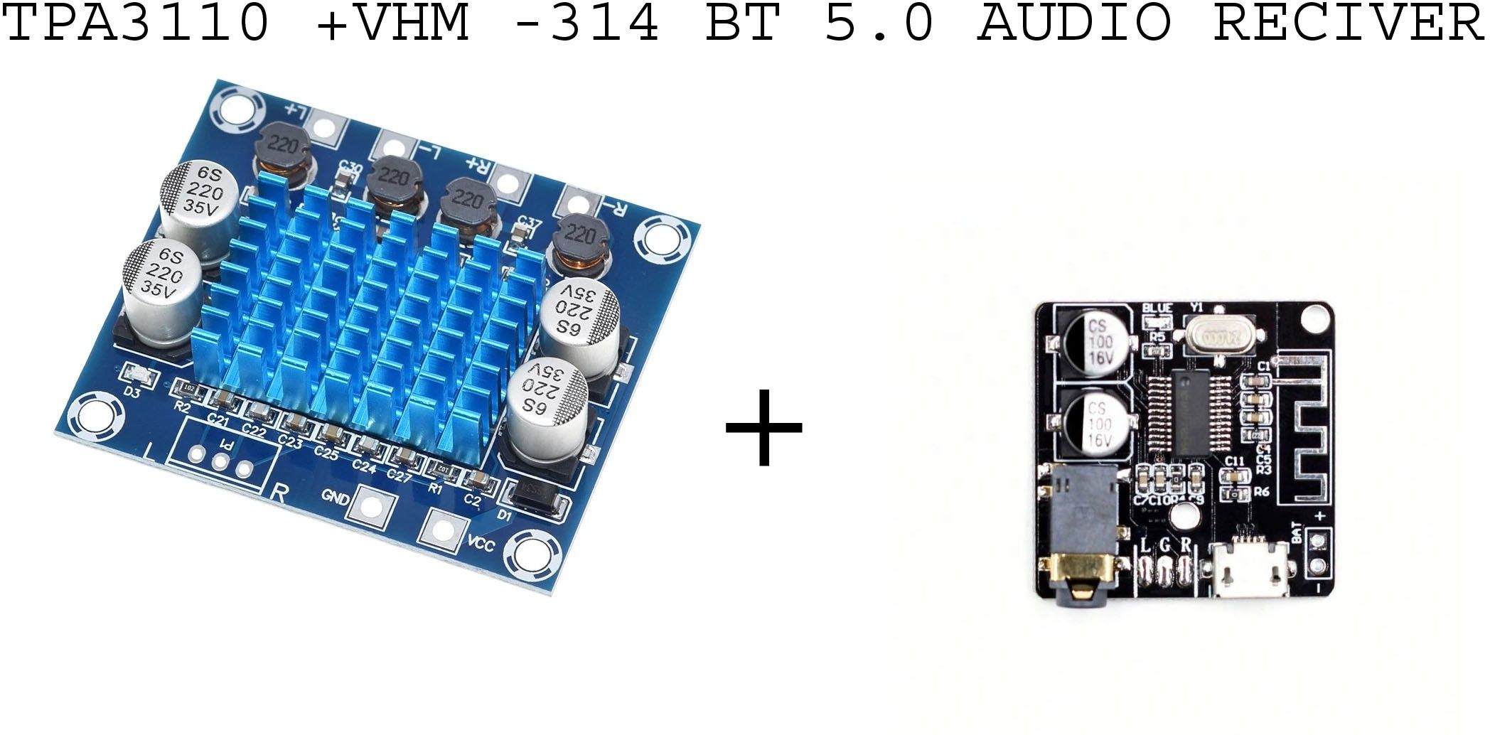 TPA3110 Audio Power Amplifier 30W+30W 2.0 + Audio Receiver board BT 5.0 Radio Electronic Hobby Kit-image-20