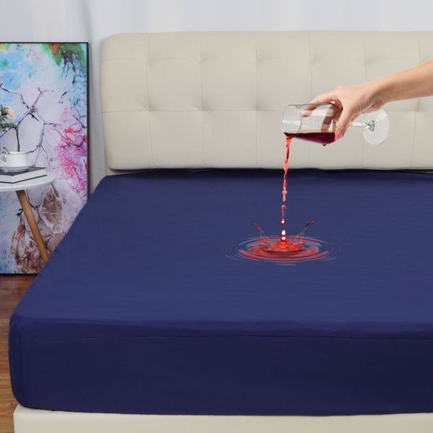 CRAZY WORLD Single Size Fitted Terry Cotton Waterproof Mattress Cover-image-27