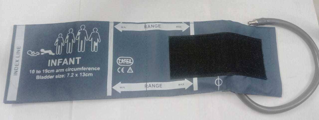 VMT REUSABLE NIBP Cuff , Size- INFANT Bp Monitor Cuff Bp Monitor Cuff image 1