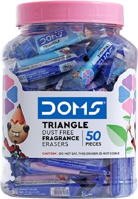 doms TRIANGLE FRAGRANCE ERASERS Non-Toxic Eraser-picture-1