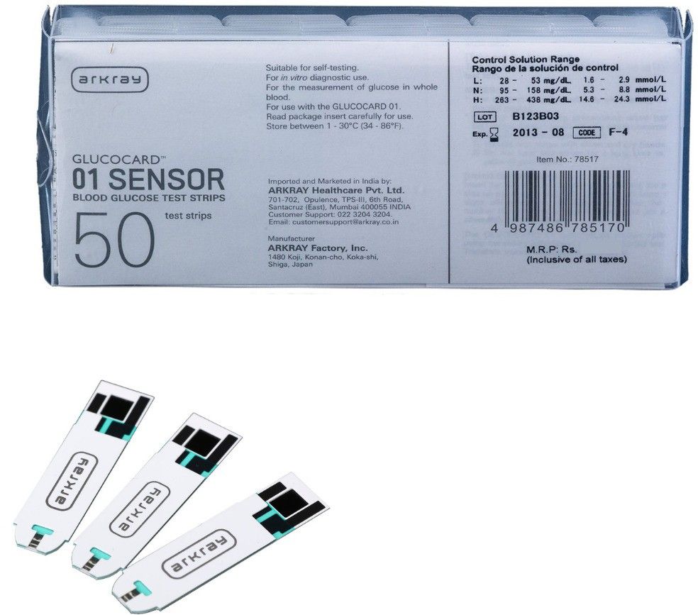 Arkray 01 Sensor for mini / + 50 Glucometer Strips-image-6