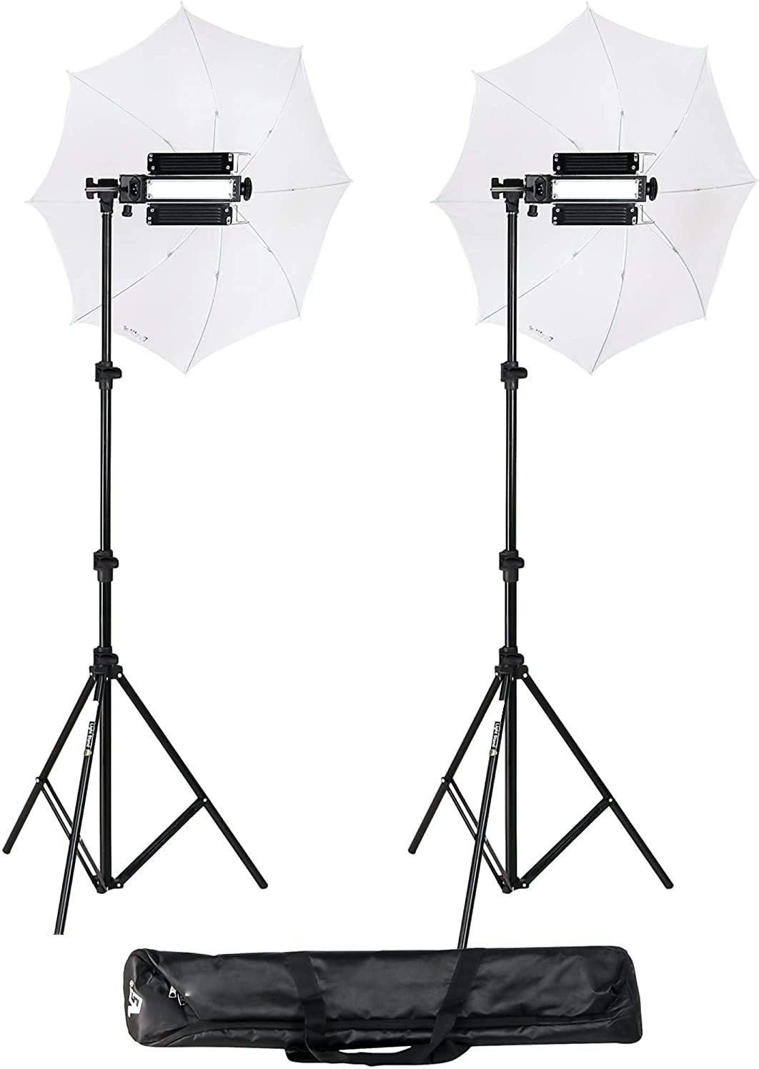Hiffin Porta light kit set 2 Black Reflector Umbrella