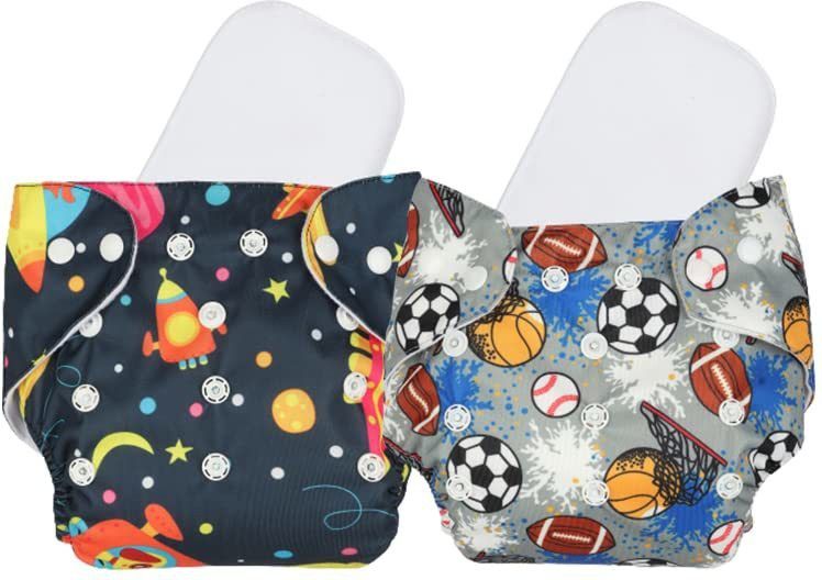 Free Size Reusable Cloth Diaper With 2 Dry Feel Absorbent Soaker Pad (3M-3Y)-image-29