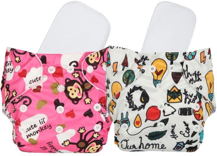 Free Size Reusable Cloth Diaper With 2 Dry Feel Absorbent Soaker Pad (3M-3Y)-image-32