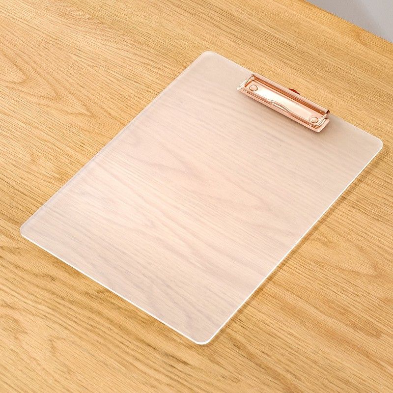 oddpod Opaque Acrylic Clipboard for Paper and Document Organisation with Rose Gold Clip-picture-19