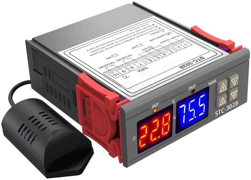 STC-3028 AC 220V Digital Thermostat 10A Temperature Humidity Incubator/Poultry Temperature Sensor and Controller Electronic Hobby Kit-image-42