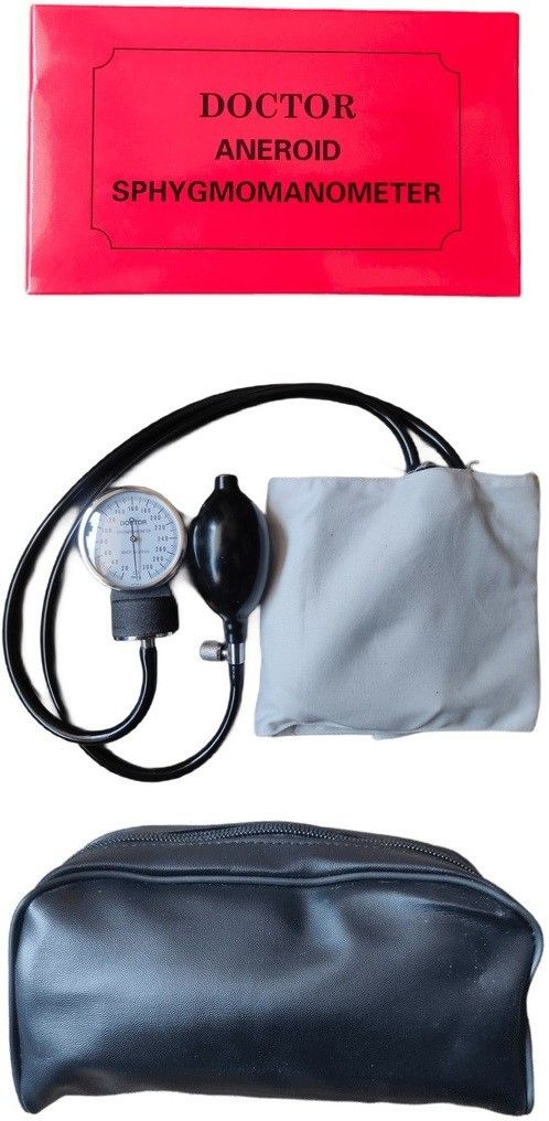 Agarwals Doctor Aneroid BP Machine Having Black Bladder & Bulb With Valve Japan Original Bp Monitor Cuff-image-34