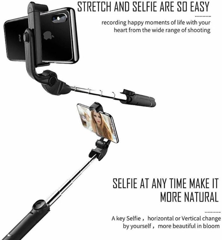 menaso Bluetooth selfie stick 3in1 wireless remote access and extendable tripod stand Bluetooth Selfie Stick image 1