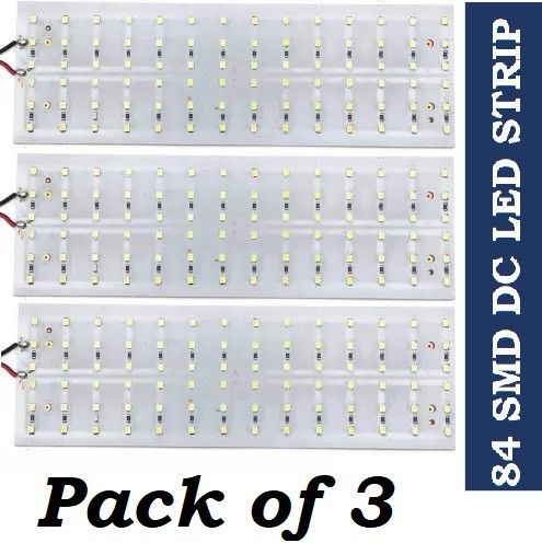 sg flash PACK of 3 12V High Brightness DC LED Bulb 84 SMD Light for Car, and Kitchen Use Electronic Components Electronic Hobby Kit-picture-13