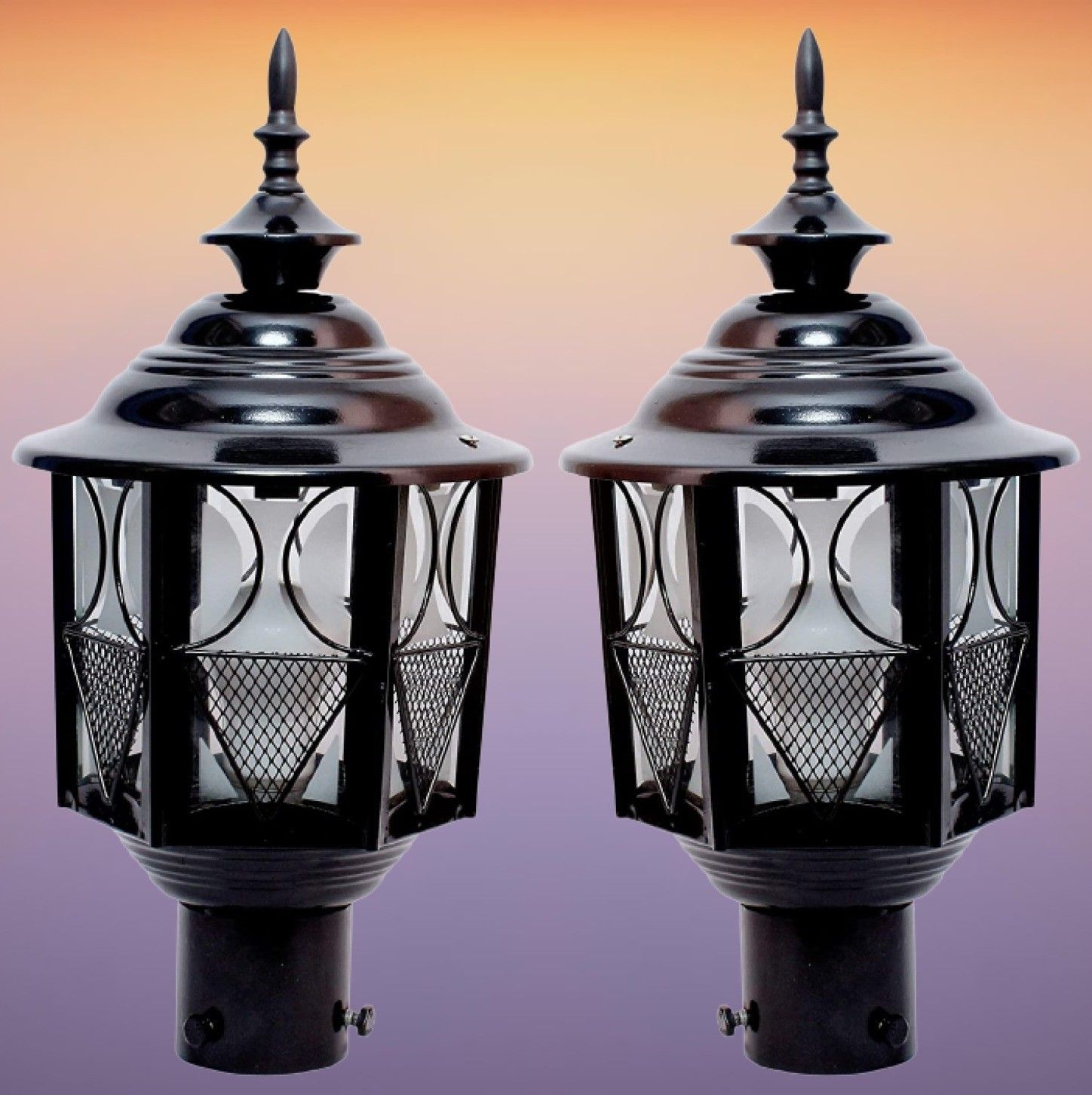 CARS-METRO GATE LIGHT, PACK OF 2 Gate Light Outdoor Lamp-image-1
