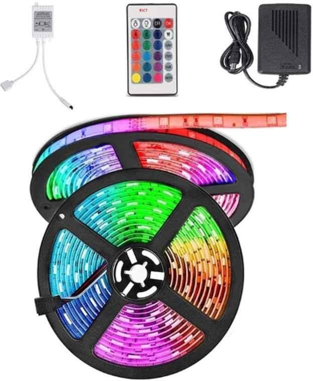 Tarry Store Led RGB Strip Waterproof Light with Remote Control for Decoration (Multi-Color) Light Strip