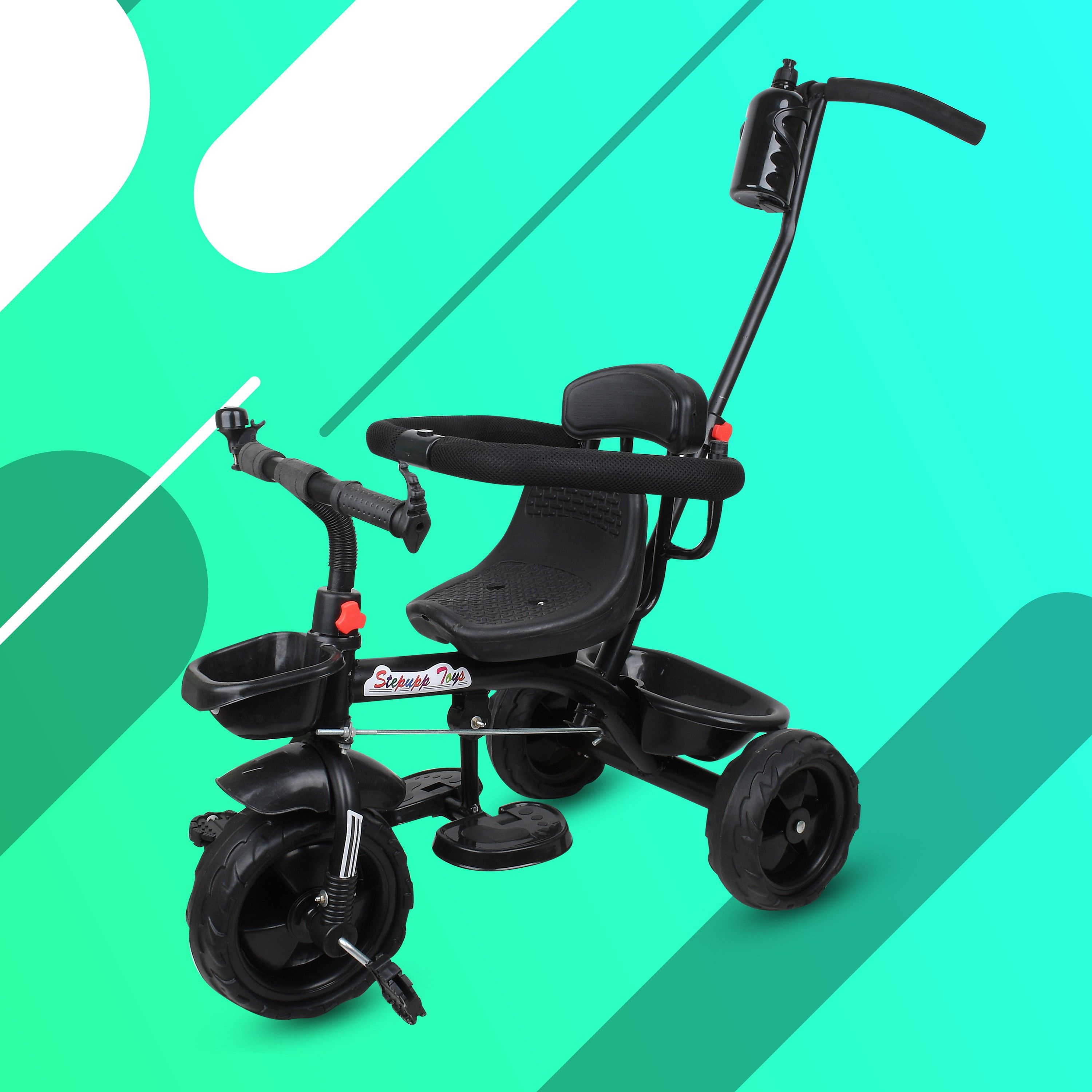duggi muggi BABY TRICYCLE WITH BASKET,SAFTY HARNESS AND PARENT HANDLE BABYS BEST BALANCE BIKE FOR 1-5 YEARS KIDS Tricycle-picture-9