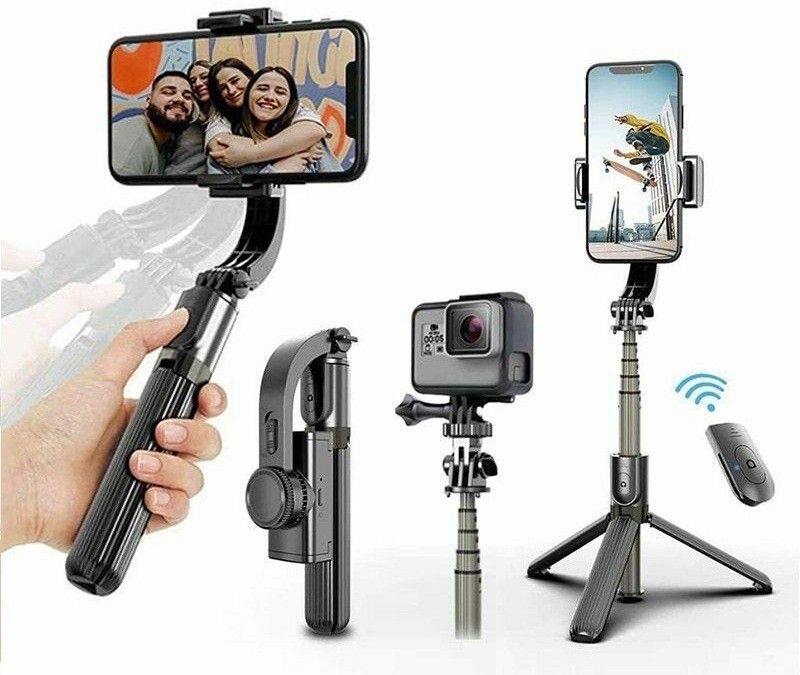subton Gimbal Tripod Antishake Mobile Stabilizer for Horizontal/Vertical VideoRecording Single Gimbal for Mobile, Camera