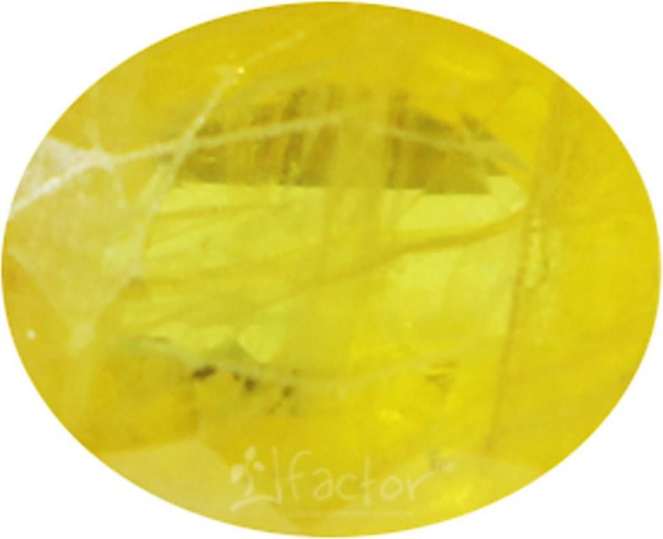 JFACTOR Yellow Cut Natural Sapphire Gemstone
