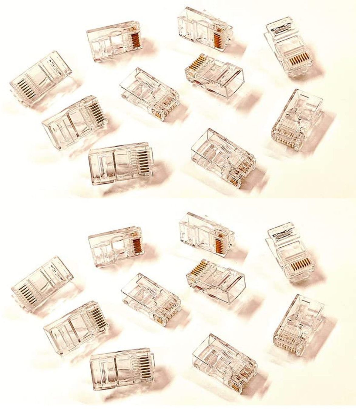 ERHIndia (Pack of 20) Utp 8p8c Cat5e Cat6 Cat7 Cat8 Plug Rj45 Pass Through Connector Lan Adapter-picture-29