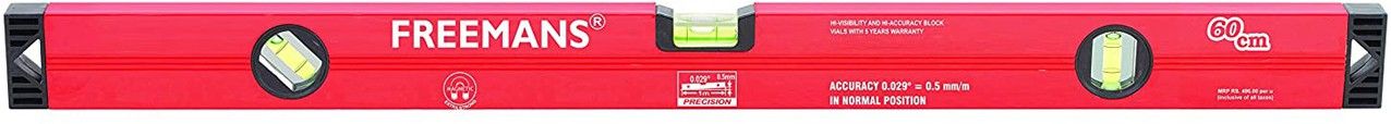 freemans 60CM Box Section Aluminum Spirit Levels with Magnet Magnetic Slip Level-picture-23