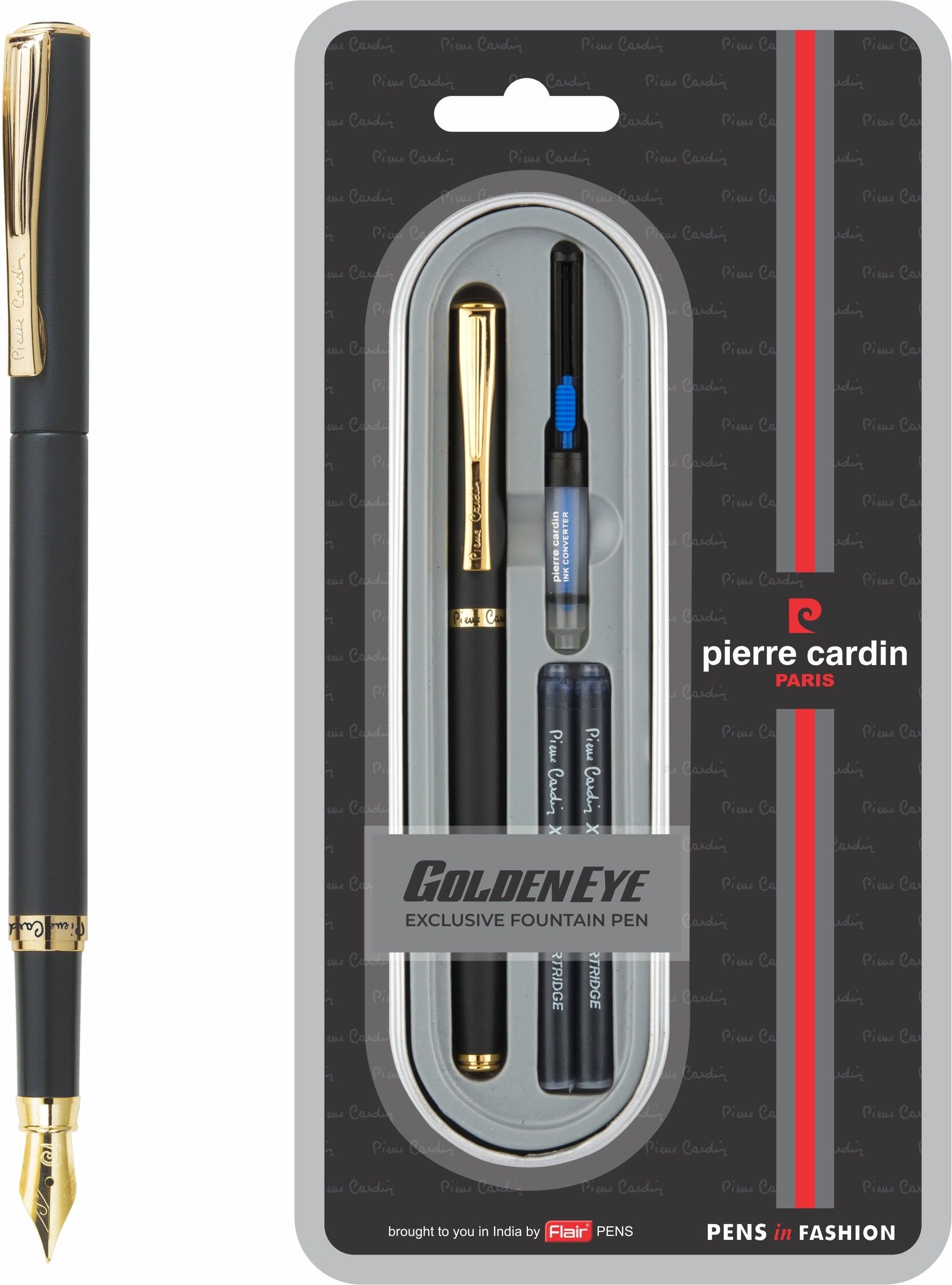Golden Eye Matte Black Finish Exclusive | Metal Body With Attractive Look Fountain Pen