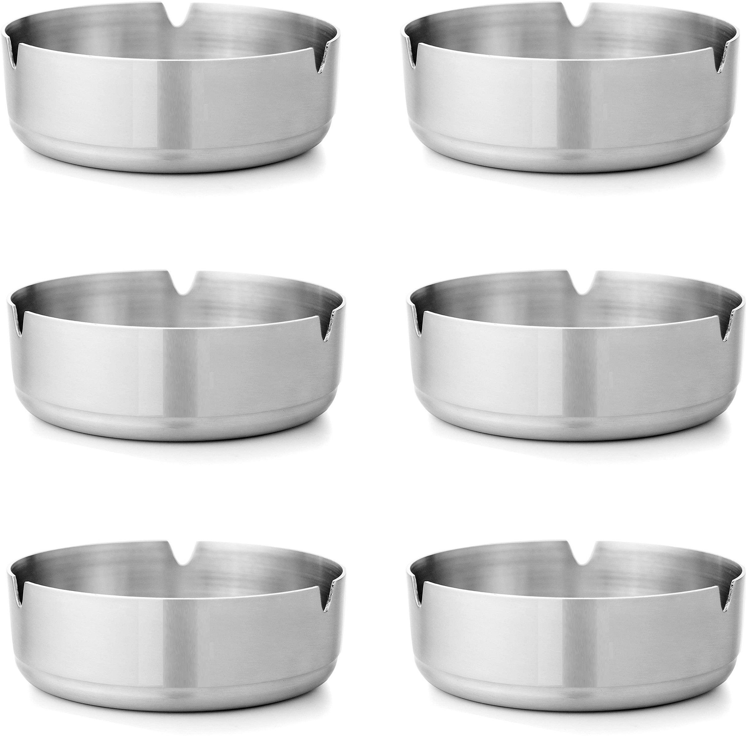 dynore Stainless Steel Ash Tray Medium Silver Steel Ashtray-picture-39