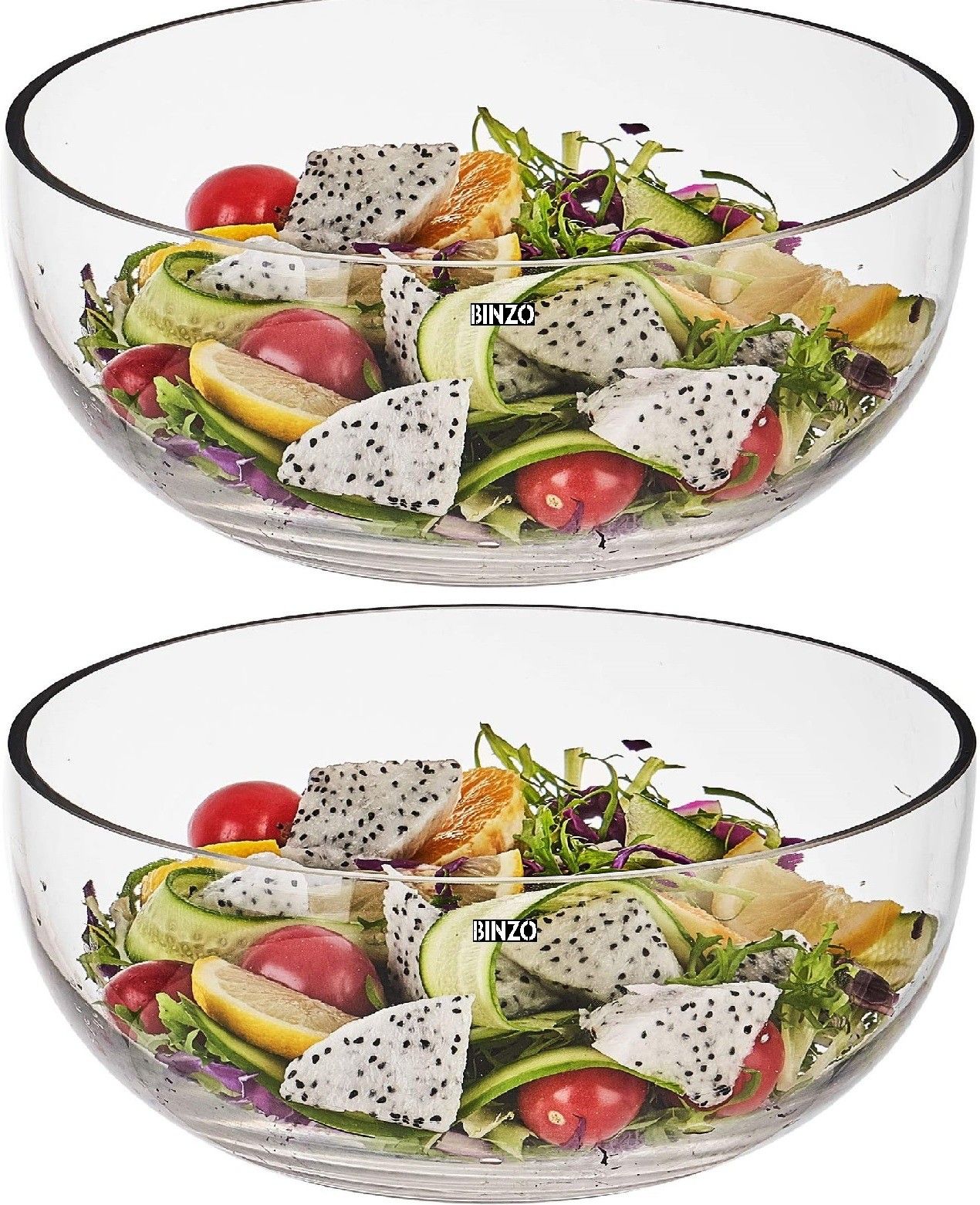 Glass Mixing Bowl Big 9 Inch 2500 ml, Bowl for Mixing, Pasta, Cereal, Salad,-image-36