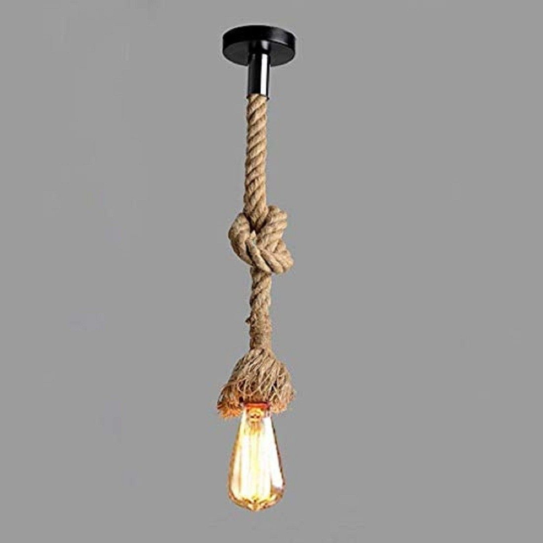 Hemp Rope Hanging Pendant Ceiling Light, Pendants Ceiling Lamp( 70cm - 1 pcs) Chain Jute Light Hanging Chain Rod