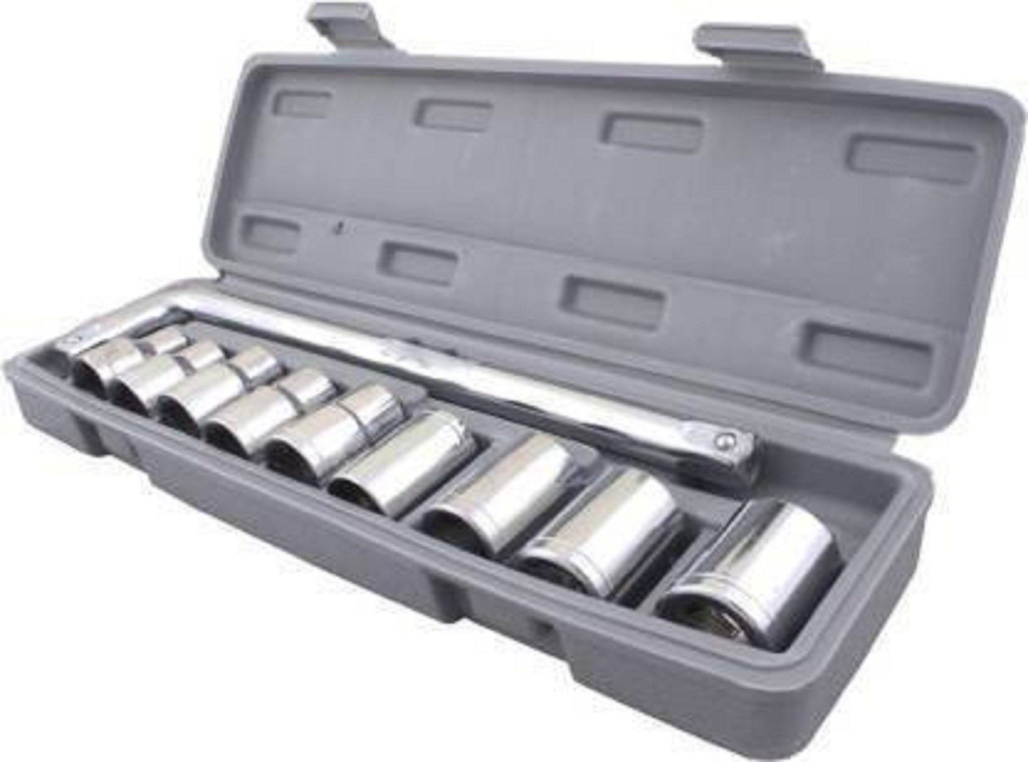 khalifa and badshah 10 Pcs Precision Sleeve Wrench(8,10,11,12,13,14,17,19,21,27 mm) Socket Set Socket Set-picture-12
