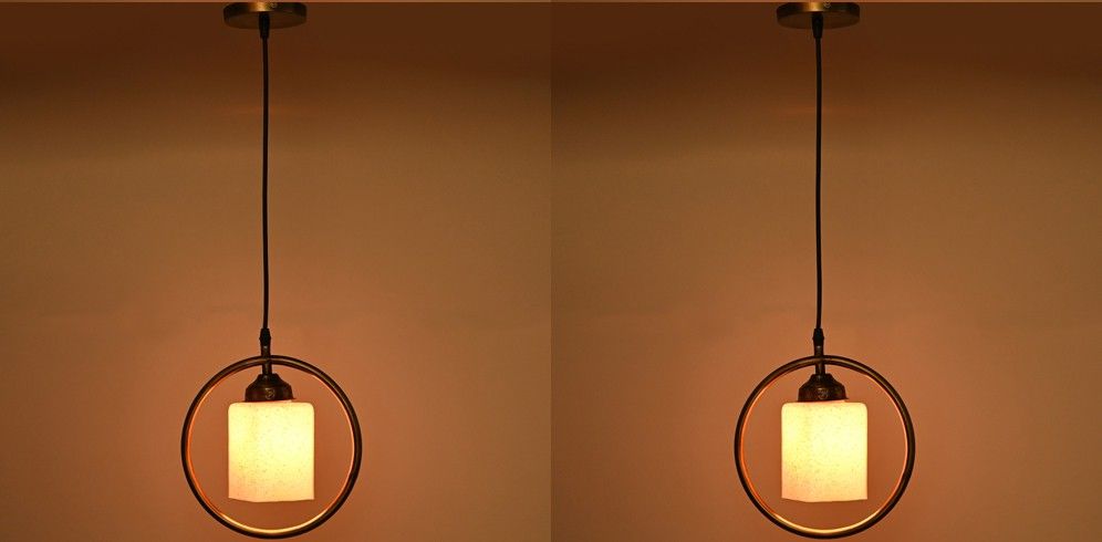 Ceiling Light Hand Decorated Glass Shade, With All Fitting & Fixture Set of 2 Pendant Lamp Ceiling Lamp-image-35