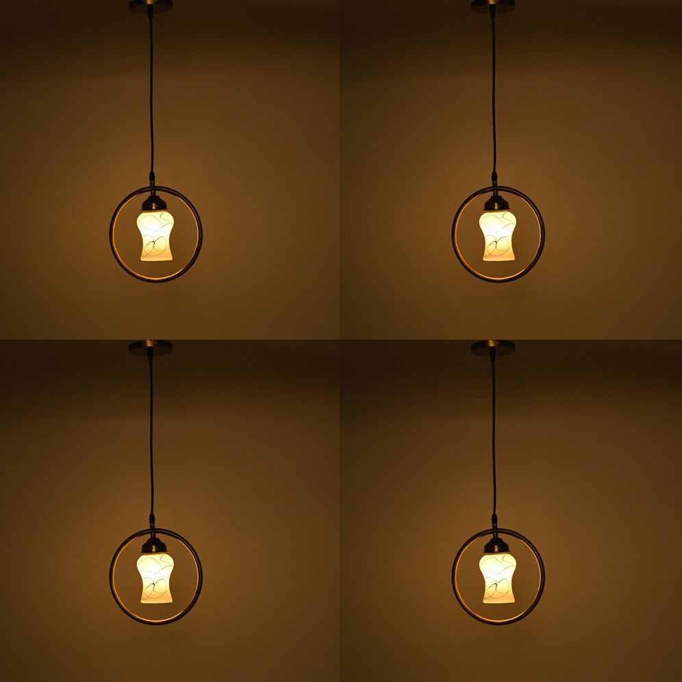 1st time Ceiling Light Hand Decorated Glass Shade, With All Fitting & Fixture Set of 4 Pendant Lamp Ceiling Lamp-picture-26