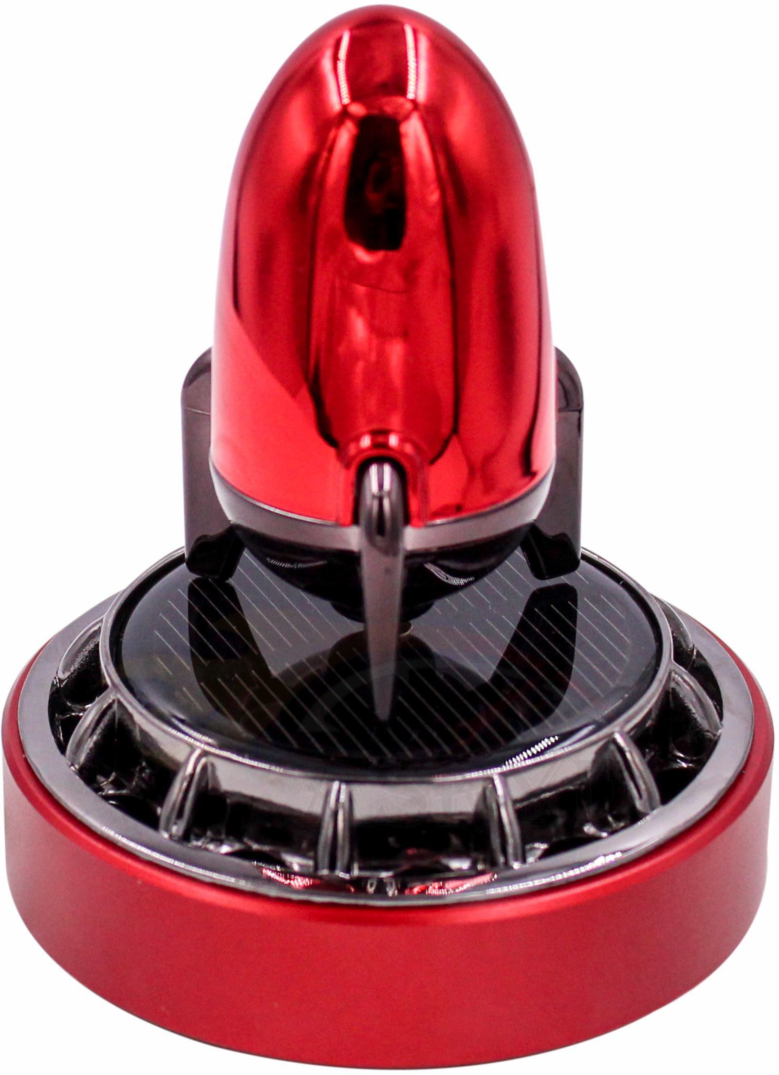 Car Aromatherapy Solar Rocket Red Car Freshener Diffuser-image-15