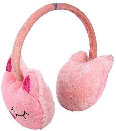 momscape Winters Ear Warmer Adjustable Size Fur Knitted Ear Muffs For Girls Boys (Pink) Ear Muff-picture-23