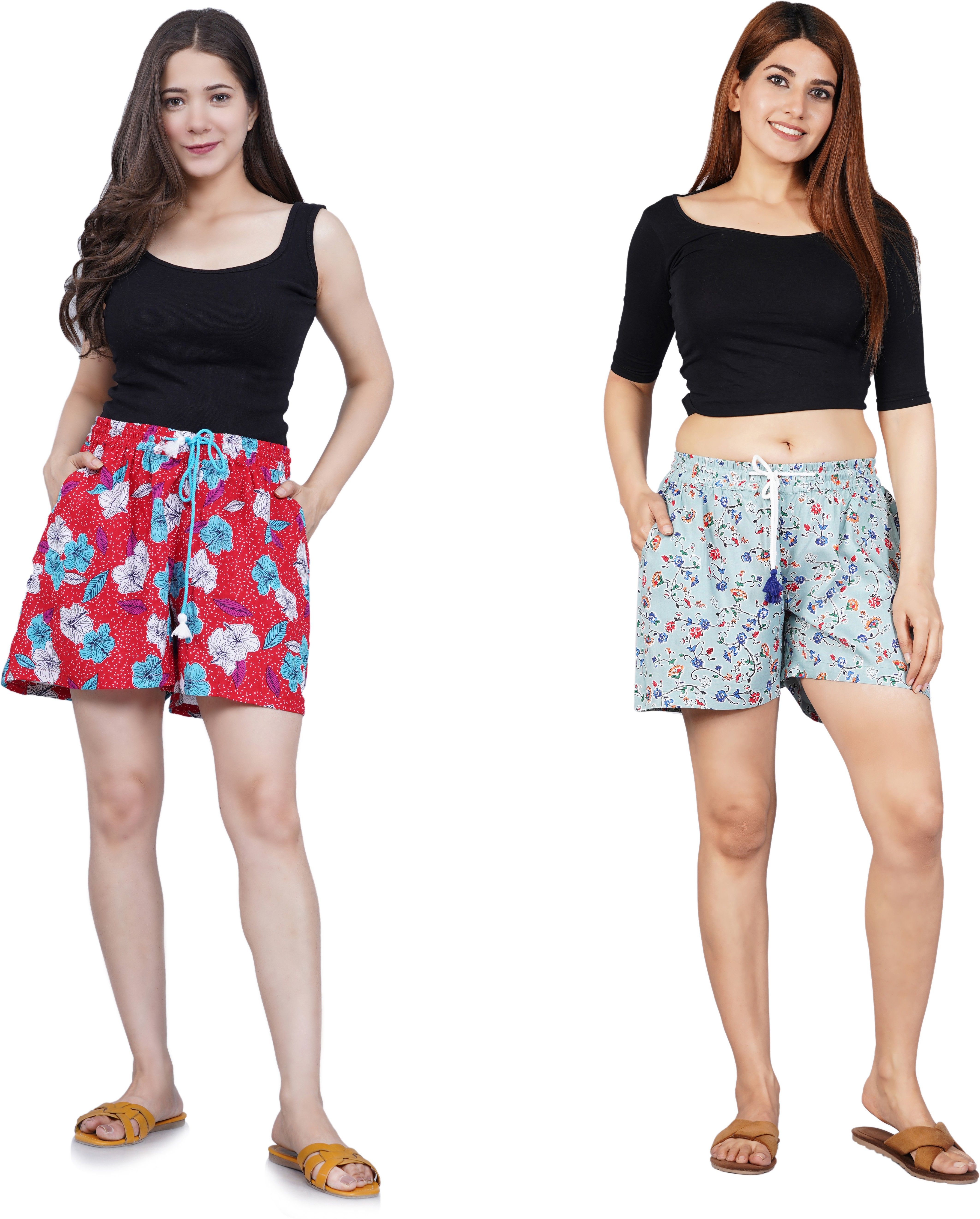 Pack of 2 Floral Print Women Boxer