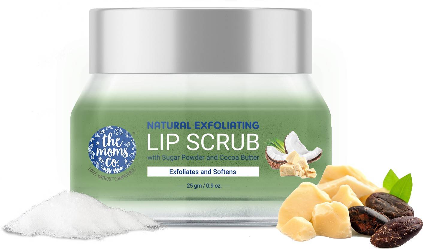 The Moms Co Exfoliating Lip Scrub for Women & Men Li