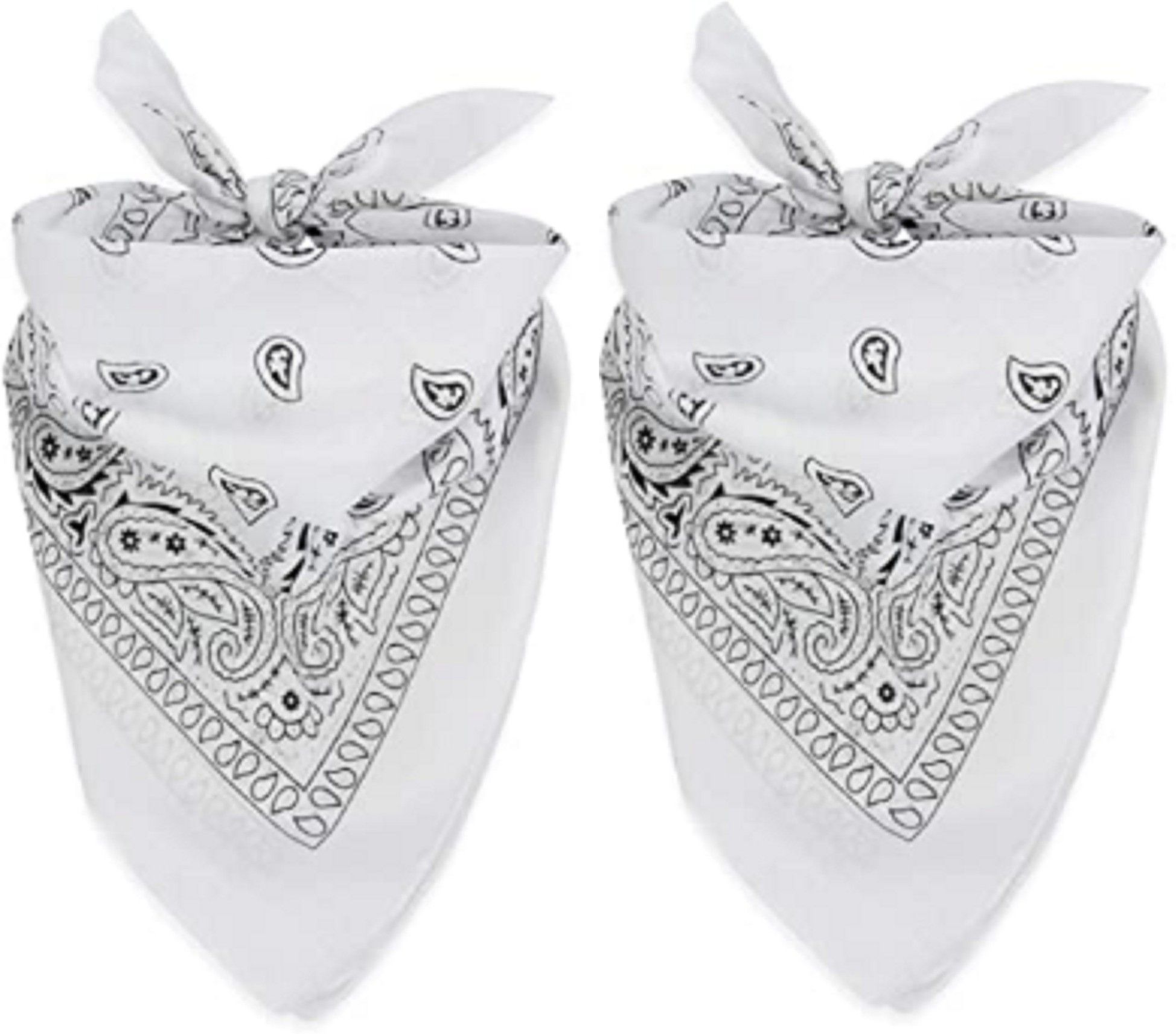 CozyFox 2 WHITE- Unisex Handkerchief For All Ages ["White"] Handkerchief-image-37