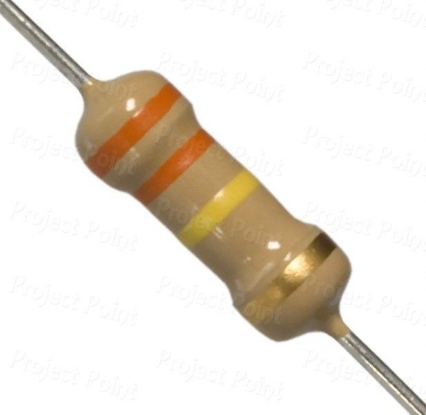 gobagee 330K ohm 1/4w 5% resistor, Set of 20 resistance Carbon Film Resistor Fixed Resistor-picture-27