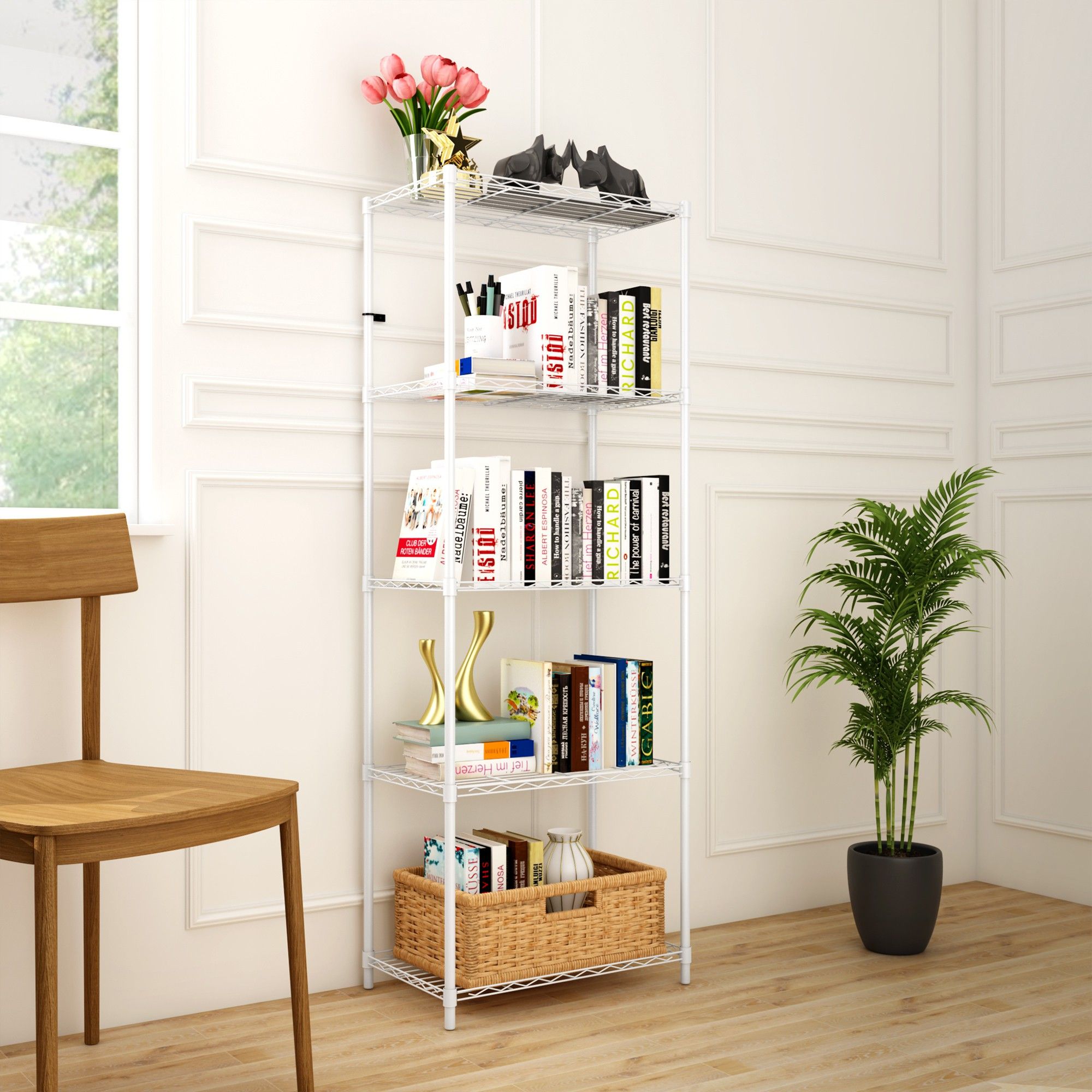 flipkart perfect homes studio Book shelf Metal Open Book Shelf-picture-15