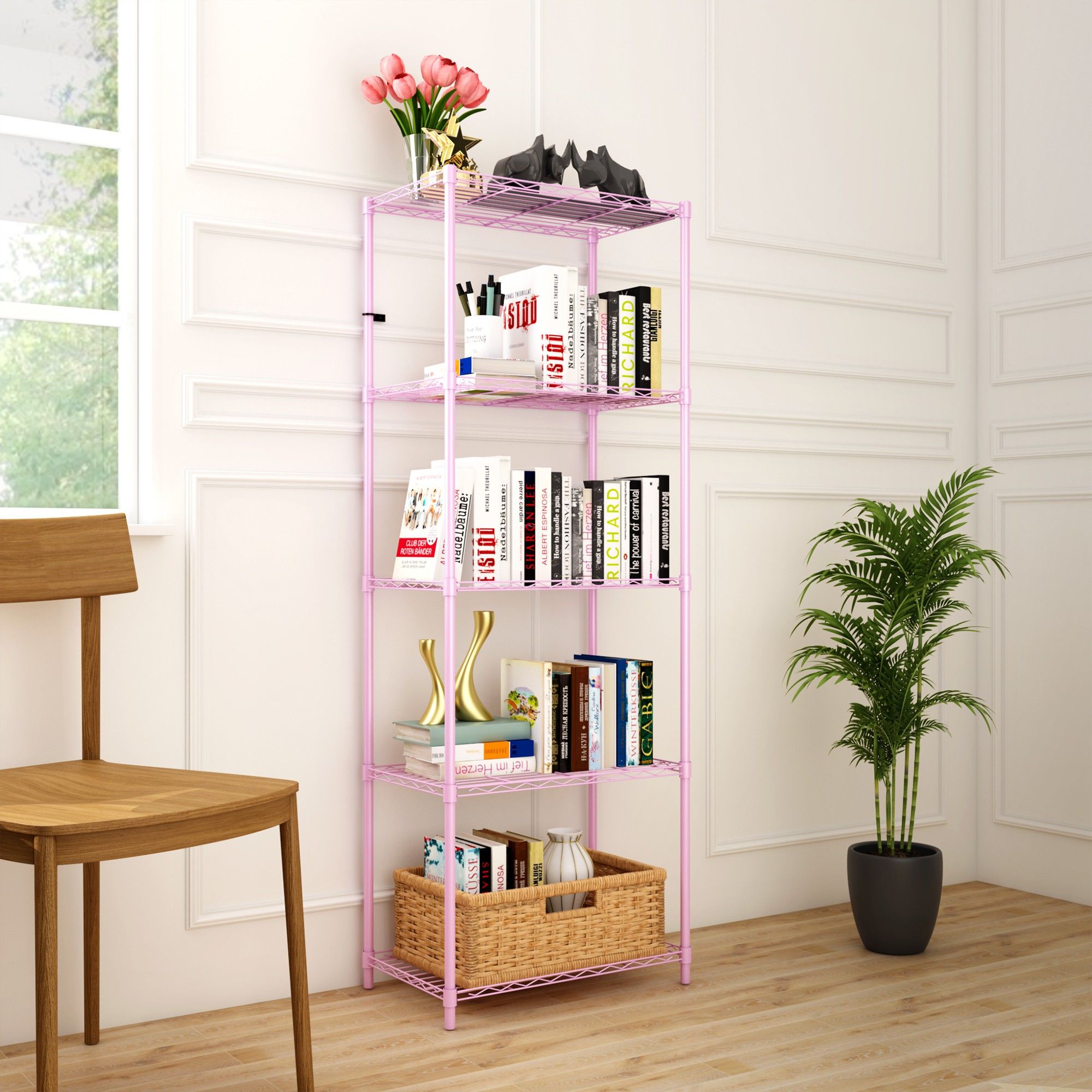 flipkart perfect homes studio Book shelf Metal Open Book Shelf-picture-13