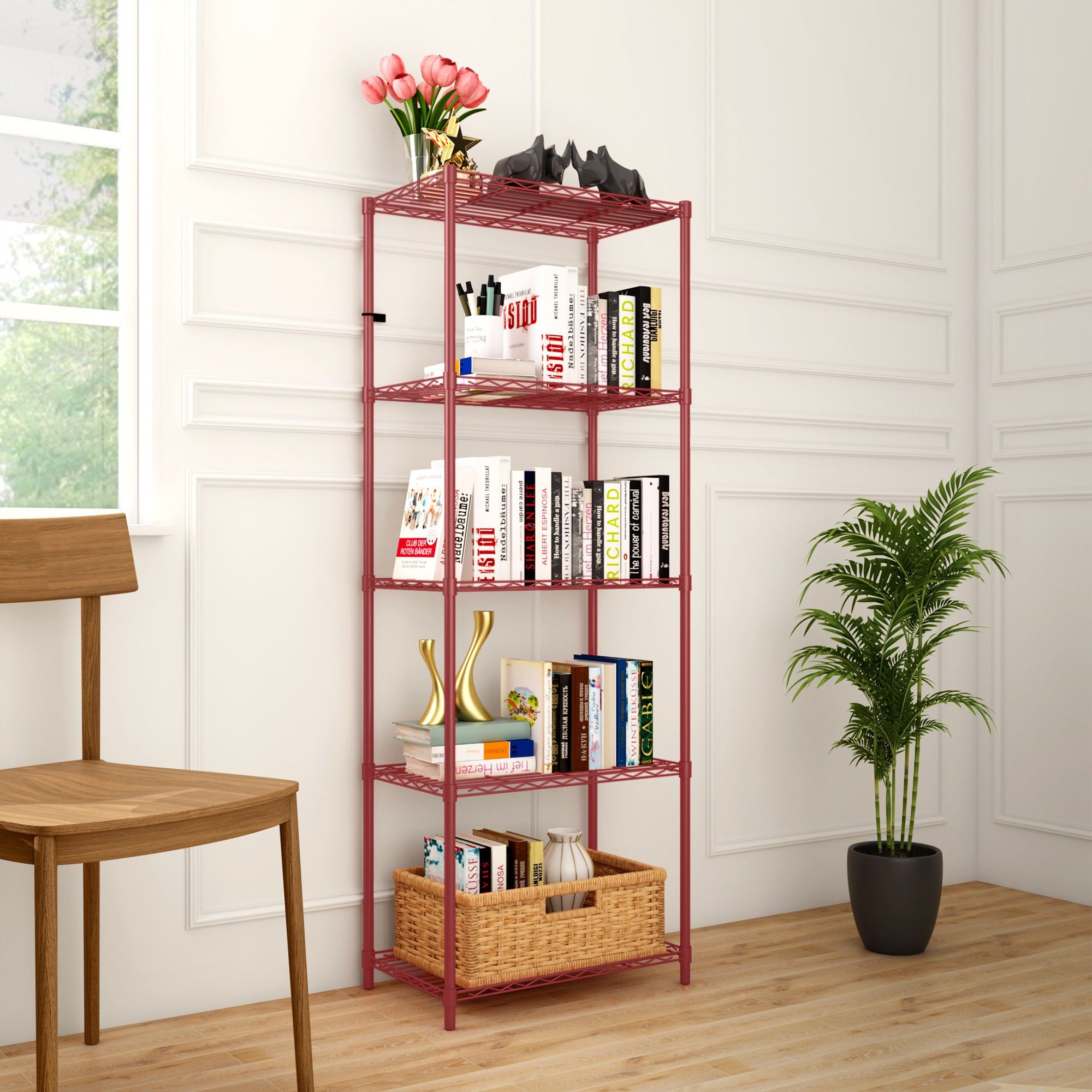 flipkart perfect homes studio Book shelf Metal Open Book Shelf-picture-17