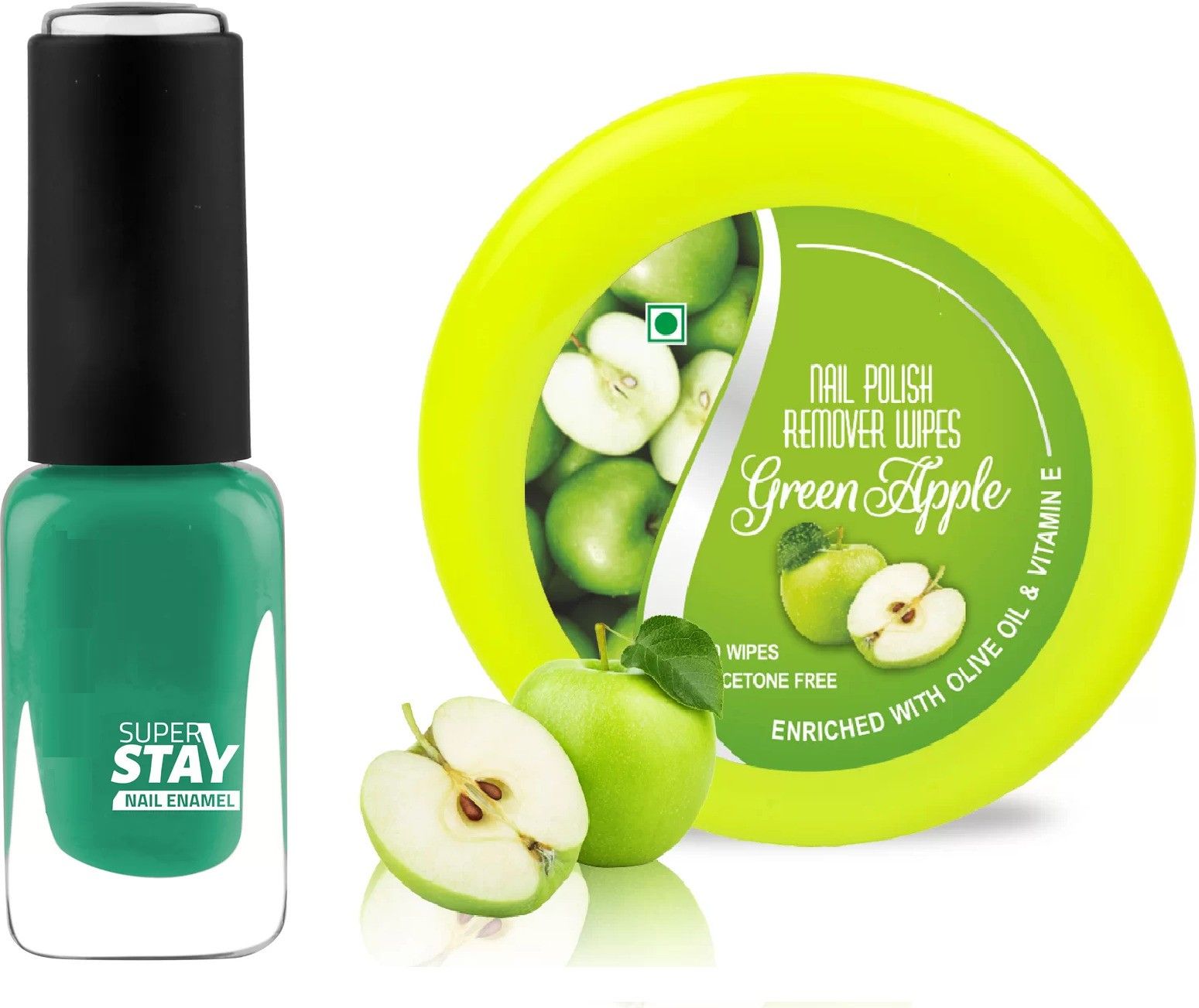 High Pigment Nail Polish GREEN COLOR & NAIL POLISH REMOVER-image-46