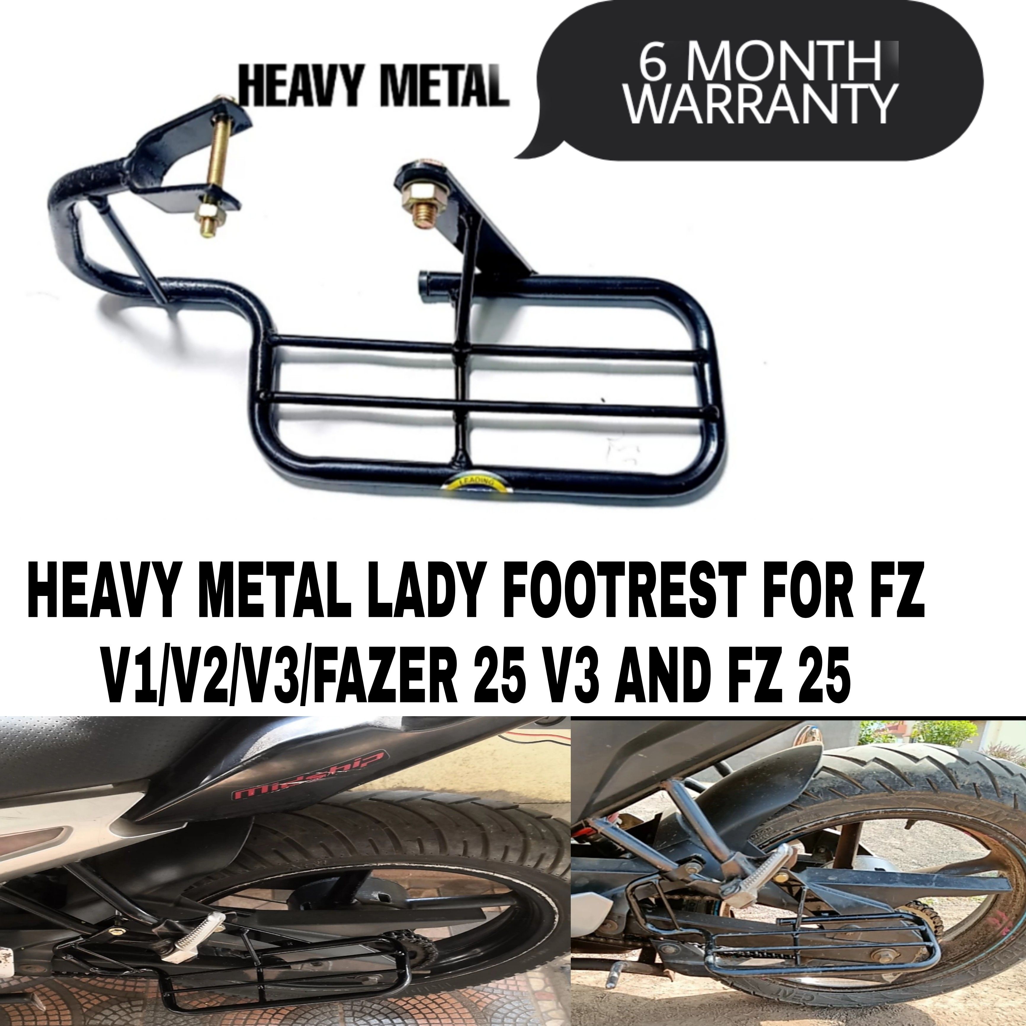 imad HEAVY METAL LADY FOOTRESR FOR FZ V1,V2,V3 AND FZ25 NEW MODEL Foot Rest-image-29