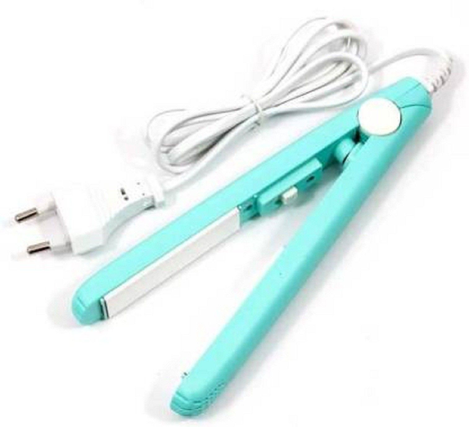 UKRAINEZ Mini Hair Straightener, Portable Mini Ceramic Plate Electronic Hair Straightener Mini Hair Straightener AA-27, Mini Hair Straightener Ceramic Plates Fast Heat up Hair Straightener-image-1
