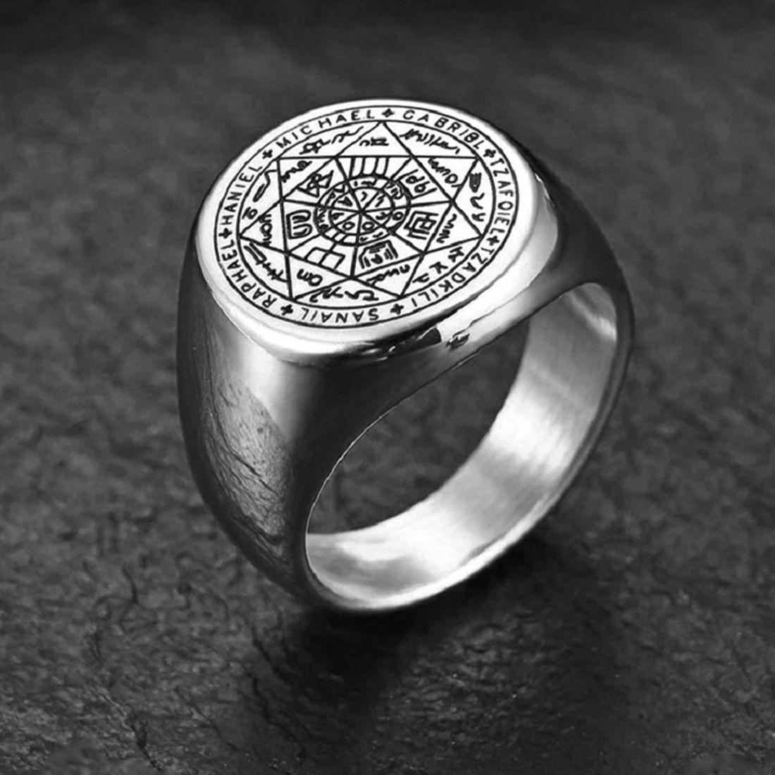 yellow chimes Stainless Steel Ring-picture-11