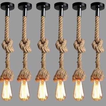 MOONLIGHT E27 HANGING ROPE LIGHT WITH BULB Table Lamp-image-27