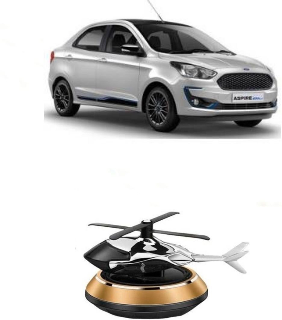 autogarh Golden Car Aroma Diffuser Air Freshener Perfume Solar for Ford aspire blu Air Purifier-picture-28