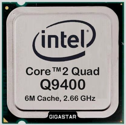 GIGASTAR 2.66 GHz LGA 775 INTEL CORE 2 QUAD Q9400 Processor