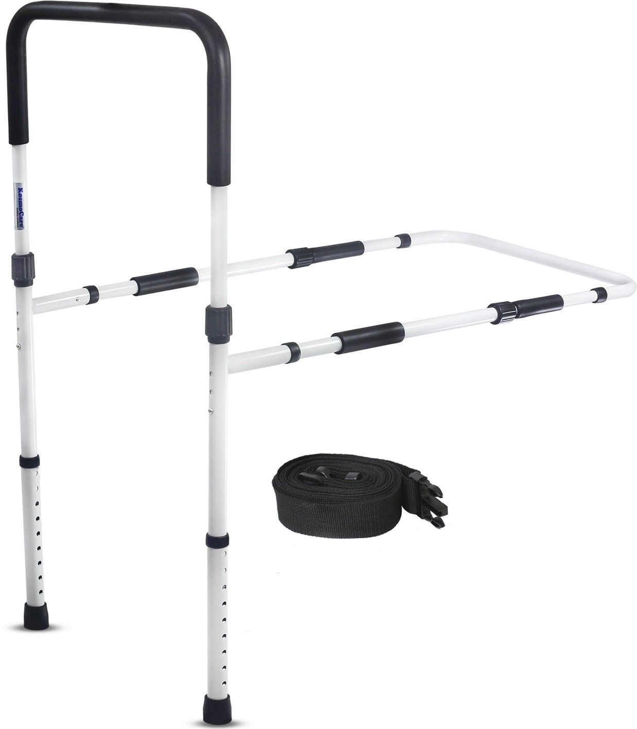 Adjustable Bed Assist Rail Handle and Hand Guard Grab Bar, Bedside Safety Shower Grab Bar-image-17