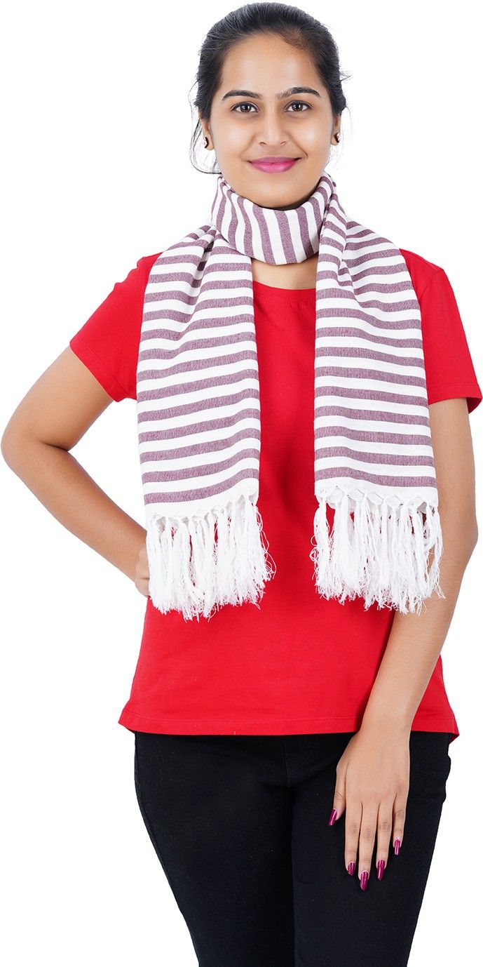 Breast Feeding Shawl/ Nursing Cover for Women & Mothers - Dark Maroon(Striped) Feeding Cloak-image-42