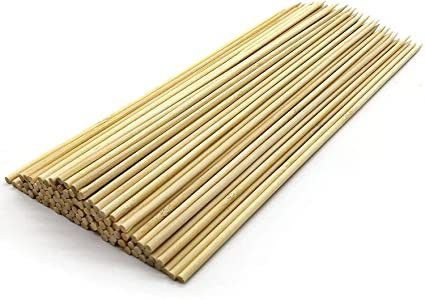noble foods 50pcs / 8 Inch Bamboo Skewers For Wooden Sticks Disposable Wooden Dessert Fork, Fondue Fork, Fruit Fork, Roast Fork, Salad Fork-picture-23