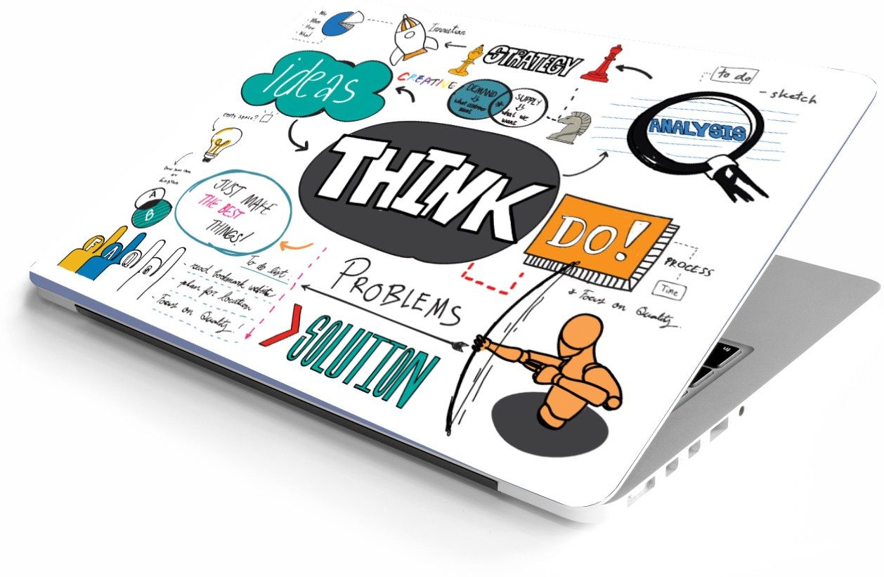 NoWorries Creative thought laptop skin-Motivational 15.6inch laptop sticker Size-11x16inch VINYL Laptop Decal 15.6-picture-10